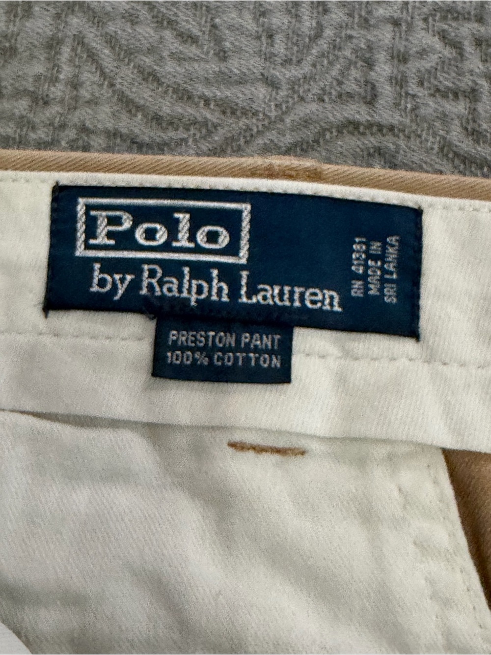 Polo by Ralph Lauren Tan Preston Cotton Chinos